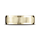 7mm 14K Yellow Gold Satin Finished Four Sided Benchmark Wedding Band thumb 1