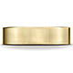 6mm Flat Brushed Comfort Fit 14K Yellow Gold Benchmark Wedding Band thumb 1