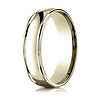 6mm 14K Yellow Gold High Polish Benchmark Wedding Band thumb 0