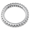 2mm Round-Cut Cubic Zirconia Eternity Ring Band in Sterling Silver (Rhodium) thumb 1