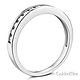 3mm Channel-Set Round CZ Wedding Band in 14K White Gold thumb 1