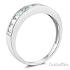8-Stone Princess-Cut Channel-Set CZ Wedding Band in 14K White Gold 0.75ctw thumb 1