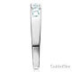 8-Stone Princess-Cut Channel-Set CZ Wedding Band in 14K White Gold 0.75ctw thumb 2