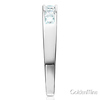 8-Stone Princess-Cut Channel-Set CZ Wedding Band in 14K White Gold 0.75ctw thumb 2